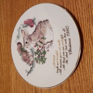 Winter Wonders Christmas Plate 1980 Linda K Powell